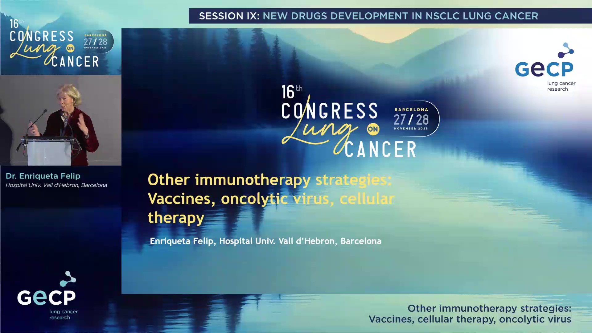 Other immunotherapy strategies: Vaccines, cellular therapy, oncolytic virus
